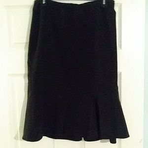 Lane Bryant plus size black skirt 16